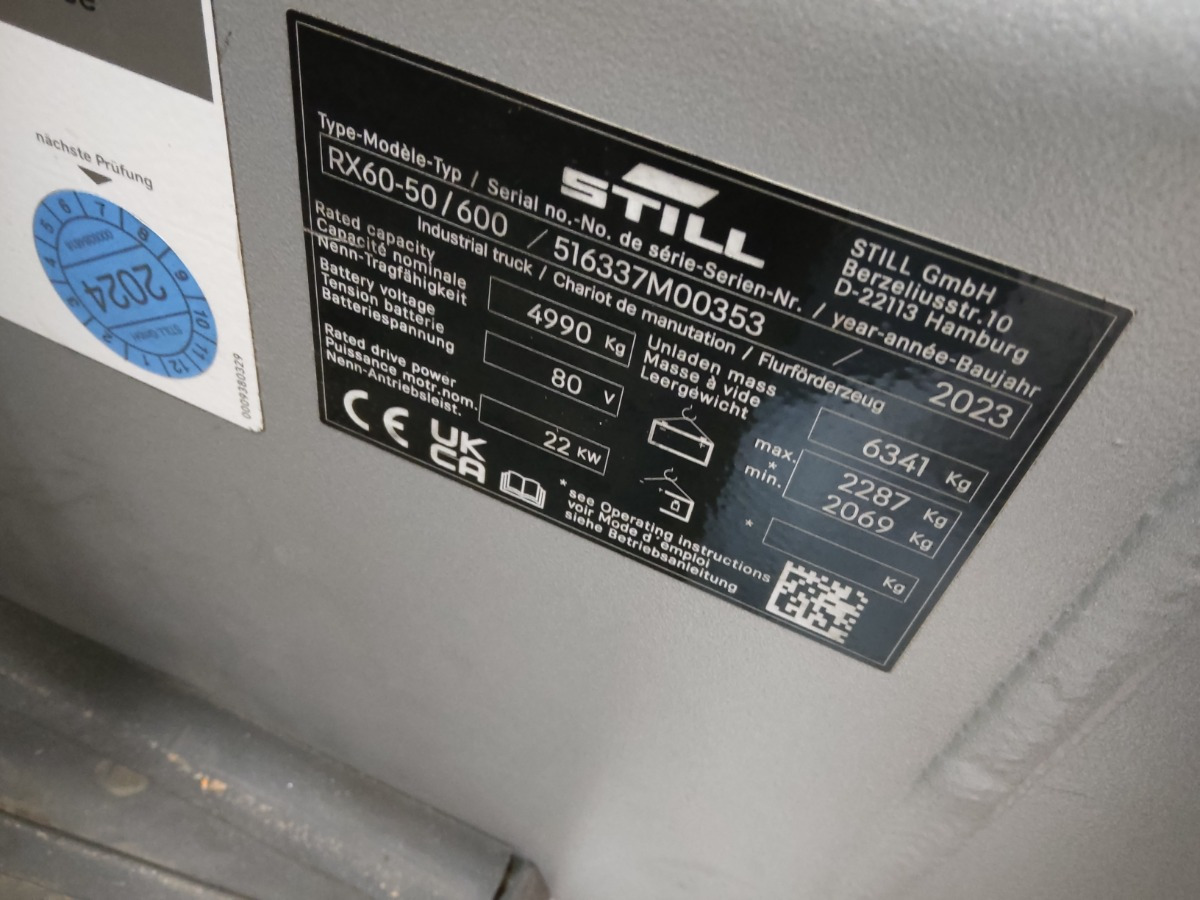 Still RX60-50/600 - Xe nâng điện: hình 5 Still RX60-50/600 - Xe nâng điện: hình 5