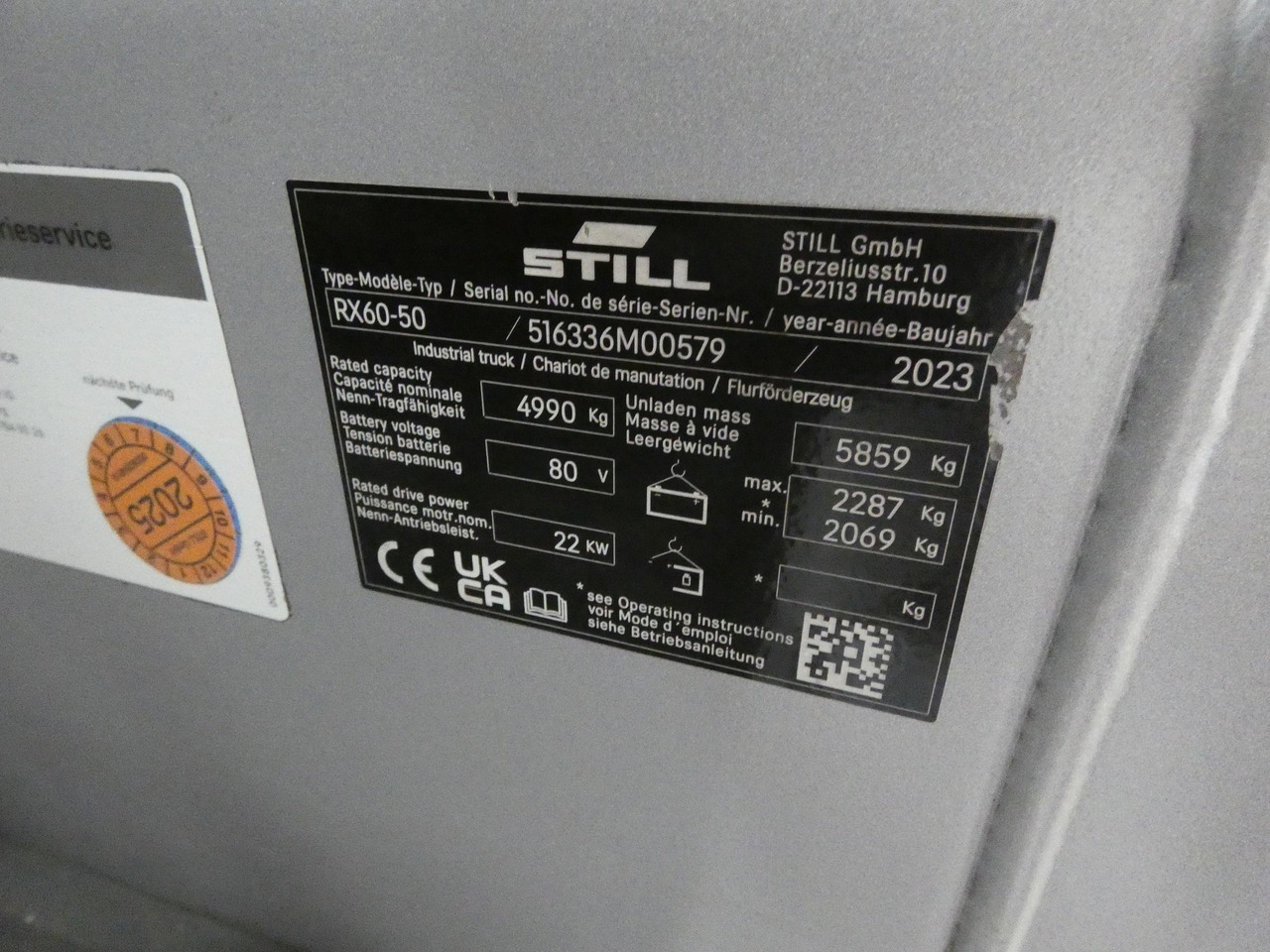 Still RX60-50 - Xe nâng điện: hình 5 Still RX60-50 - Xe nâng điện: hình 5