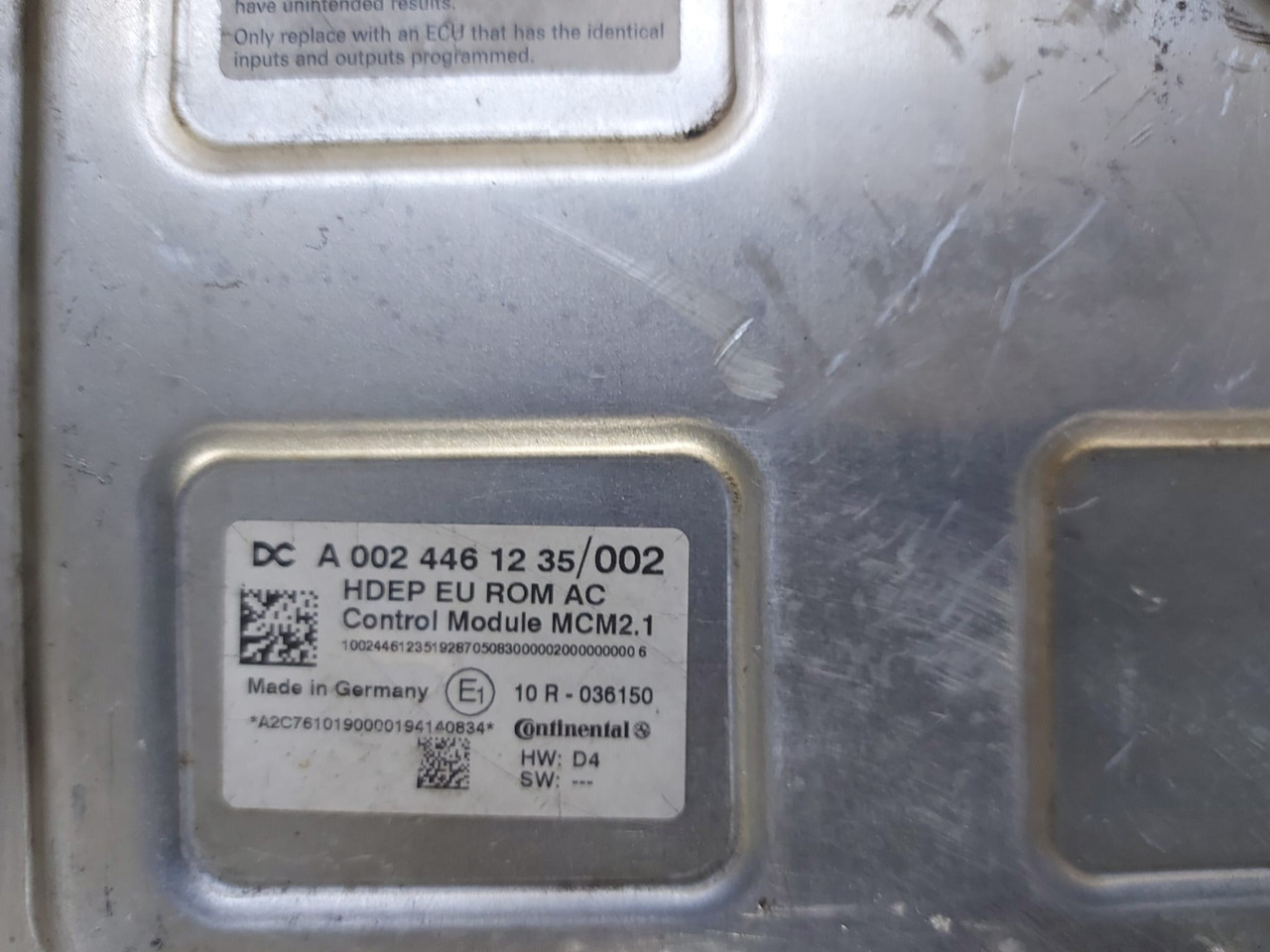 MCM2 MCM2.1 Mercedes Actros MP4 Atego Antos A0024461235 Reconditioned - ECU cho Xe tải: hình 2 MCM2 MCM2.1 Mercedes Actros MP4 Atego Antos A0024461235 Reconditioned - ECU cho Xe tải: hình 2