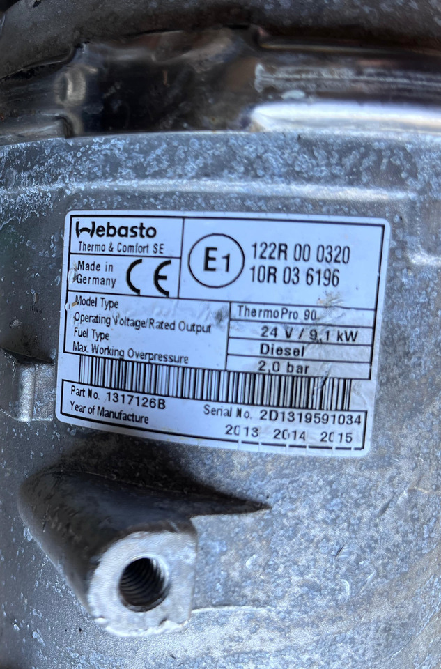 WEBASTO Heating Ventilation 1317126B - Cấp nhiệt/ Thông gió: hình 3 WEBASTO Heating Ventilation 1317126B - Cấp nhiệt/ Thông gió: hình 3