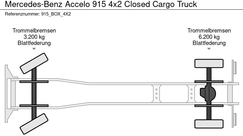 Xe tải hộp mới Mercedes-Benz Accelo 915 4x2 Closed Cargo Truck: hình 20