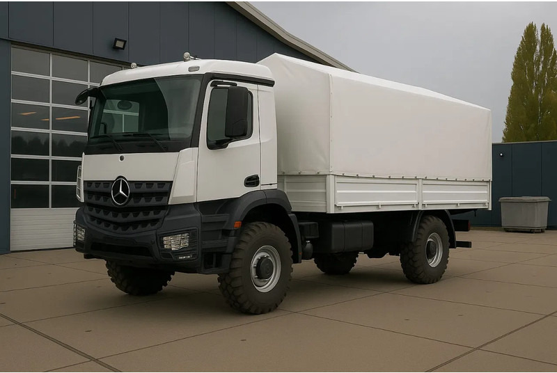 Mercedes-Benz Arocs 1836 A 4x4 Cargo Truck - Xe tải thùng mui bạt: hình 1 Mercedes-Benz Arocs 1836 A 4x4 Cargo Truck - Xe tải thùng mui bạt: hình 1