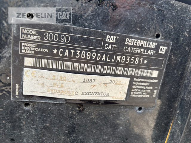 Cat 300.9D - Máy xúc mini: hình 5 Cat 300.9D - Máy xúc mini: hình 5