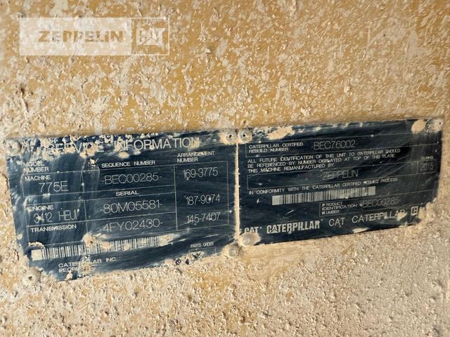 Cat 775E - Xe ben cứng/ Xe chở đá: hình 5 Cat 775E - Xe ben cứng/ Xe chở đá: hình 5