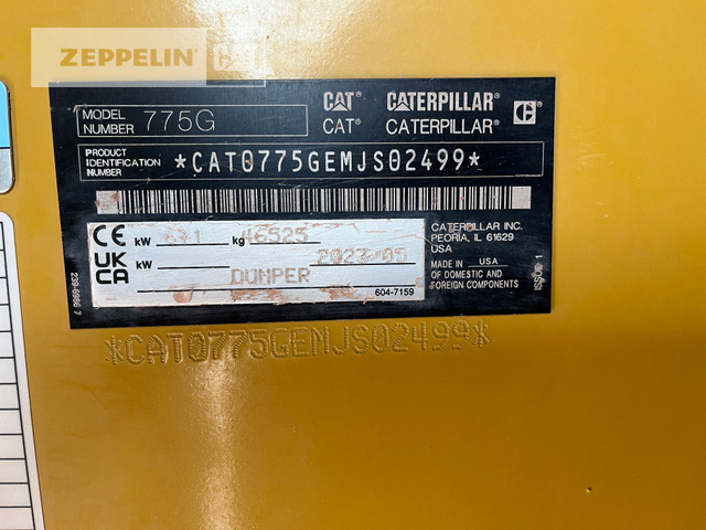Cat 775G - Xe ben cứng/ Xe chở đá: hình 2 Cat 775G - Xe ben cứng/ Xe chở đá: hình 2