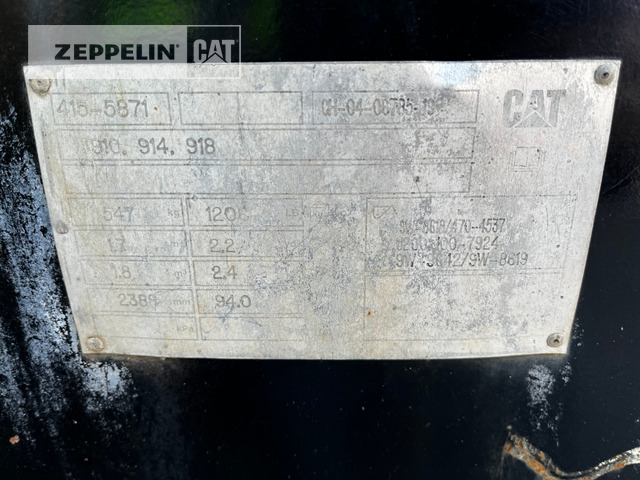 Máy xúc lật bánh lốp Cat 918M: hình 11