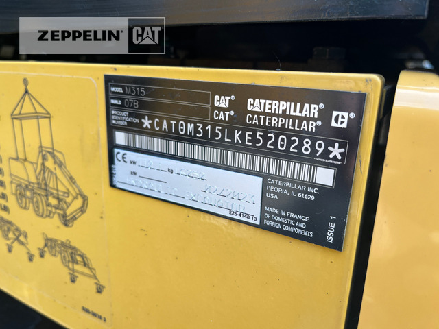 Cat M315-07A - Máy xúc bánh lốp: hình 2 Cat M315-07A - Máy xúc bánh lốp: hình 2