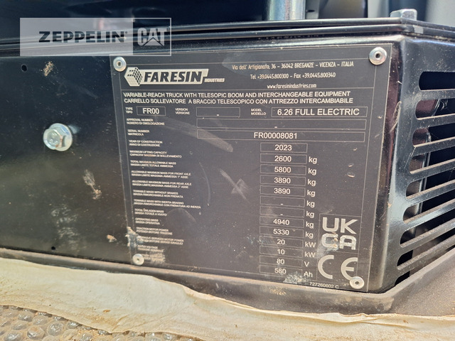 Xe nhấc hình viễn vọng kính Faresin 6.26e: hình 24