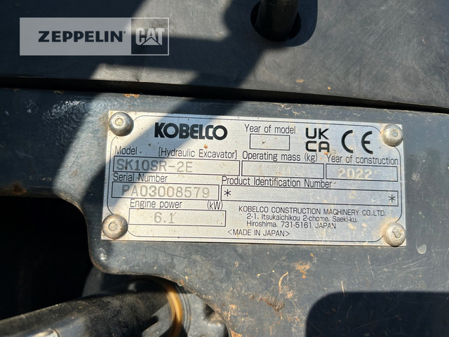 Kobelco SK10SR-2 - Máy xúc mini: hình 5 Kobelco SK10SR-2 - Máy xúc mini: hình 5