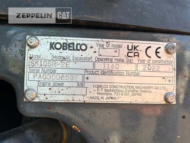 Kobelco SK10SR-2 - Máy xúc mini: hình 5 Kobelco SK10SR-2 - Máy xúc mini: hình 5