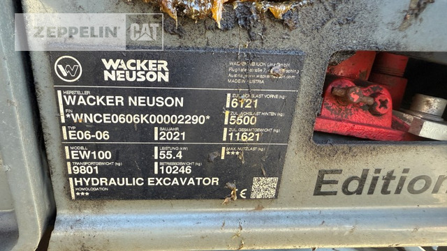 Wacker EW100 - Máy xúc bánh lốp: hình 5 Wacker EW100 - Máy xúc bánh lốp: hình 5