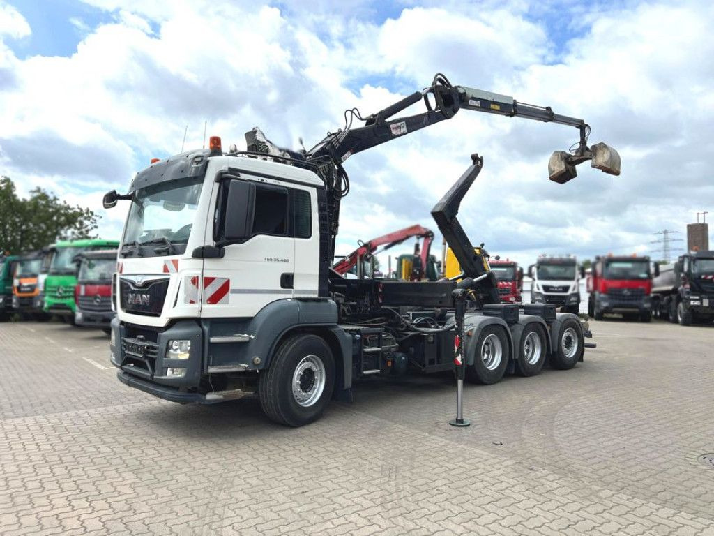 MAN TG-S 35.480 8x4 BL Abrollkipper mit Kran Penz-15 - Xe cẩu tự hành: hình 1 MAN TG-S 35.480 8x4 BL Abrollkipper mit Kran Penz-15 - Xe cẩu tự hành: hình 1