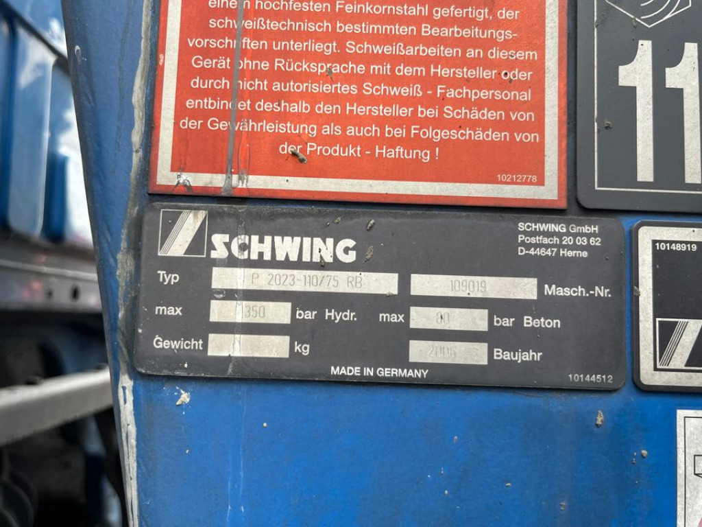 MERCEDES-BENZ Actros 2632 6x4 Betonpumpe Schwing 24m - Xe bơm bê tông: hình 2 MERCEDES-BENZ Actros 2632 6x4 Betonpumpe Schwing 24m - Xe bơm bê tông: hình 2