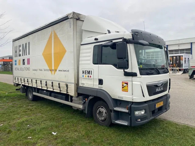 MAN TGL 12,250 met schuifzeilopbouw en laadklep , euro 6. - Xe tải thùng mui bạt: hình 2 MAN TGL 12,250 met schuifzeilopbouw en laadklep , euro 6. - Xe tải thùng mui bạt: hình 2