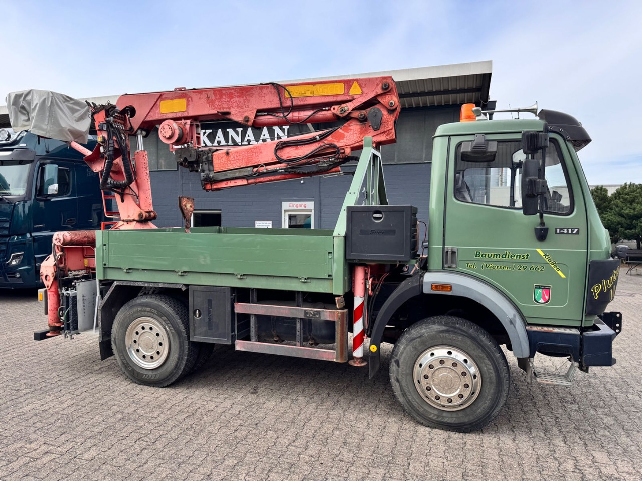 Mercedes-Benz 1417 AK Allrad Palfinger Montagekran 17,7m 64TKM - Xe cẩu tự hành: hình 1 Mercedes-Benz 1417 AK Allrad Palfinger Montagekran 17,7m 64TKM - Xe cẩu tự hành: hình 1
