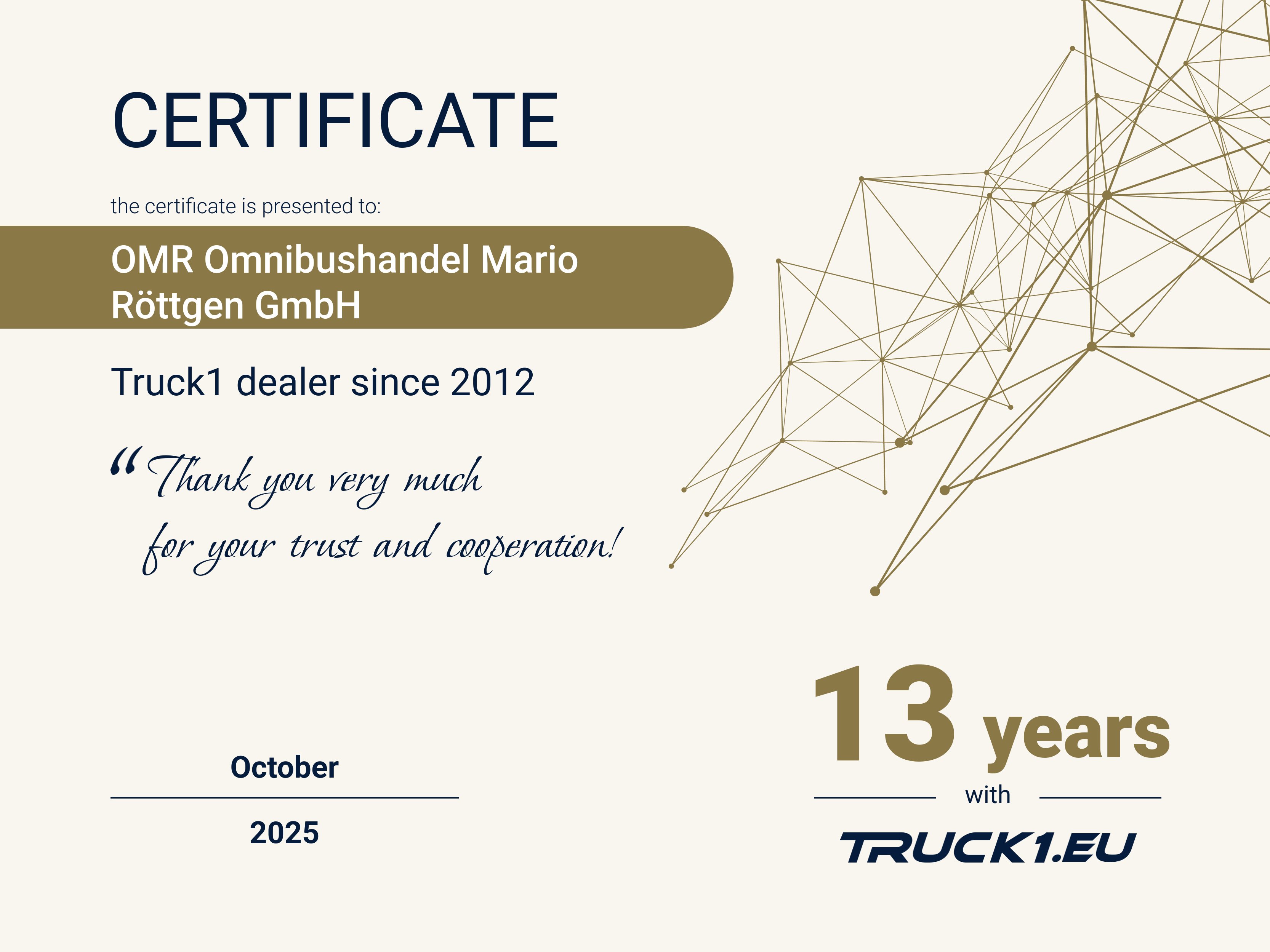 certificate